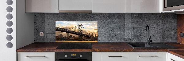 Glazen achterwand keuken Philadelphia-brug