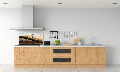 Glazen achterwand keuken Philadelphia-brug