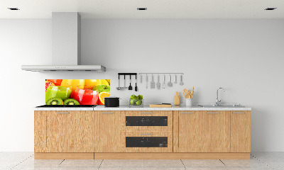 Spatscherm keuken Vruchtensappen
