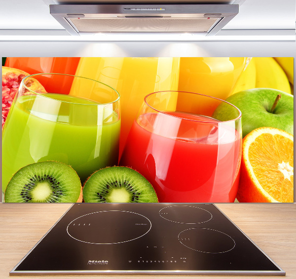 Spatscherm keuken Vruchtensappen