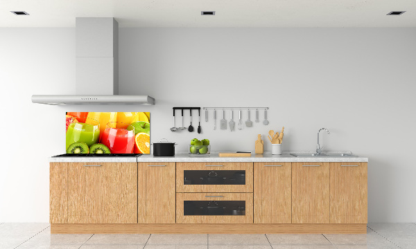 Spatscherm keuken Vruchtensappen