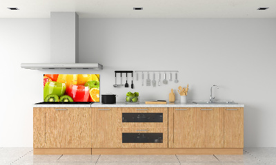Spatscherm keuken Vruchtensappen