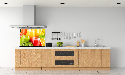 Spatscherm keuken Vruchtensappen