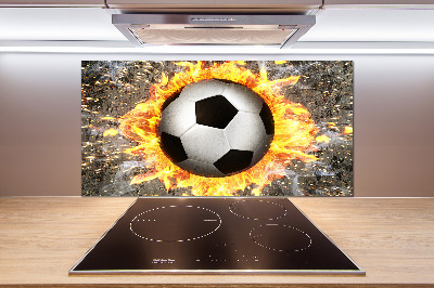 Keuken achterwand Brandende voetbalzaag
