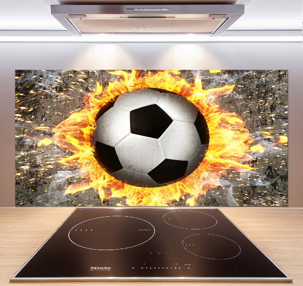 Keuken achterwand Brandende voetbalzaag