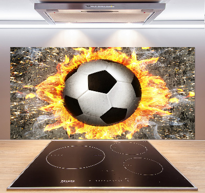 Keuken achterwand Brandende voetbalzaag