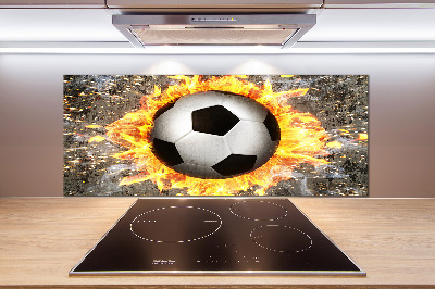 Keuken achterwand Brandende voetbalzaag