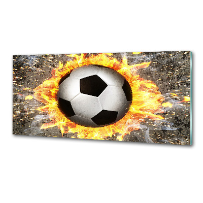 Keuken achterwand Brandende voetbalzaag