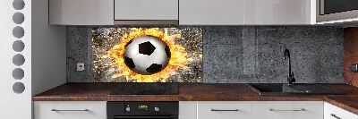 Keuken achterwand Brandende voetbalzaag