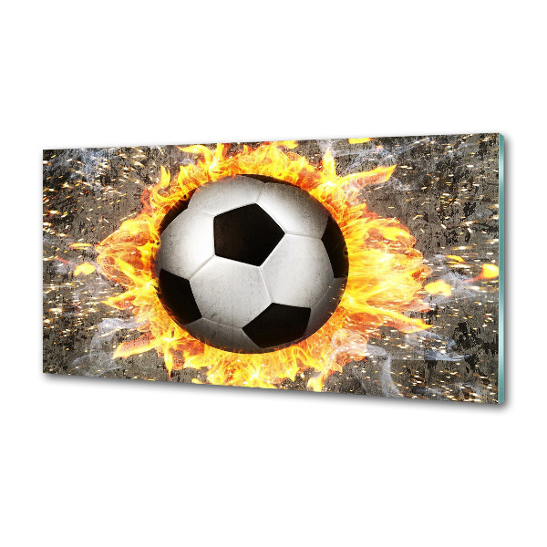 Keuken achterwand Brandende voetbalzaag
