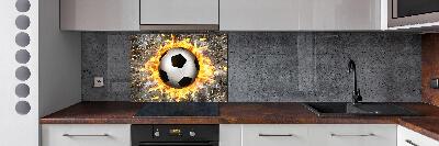 Keuken achterwand Brandende voetbalzaag