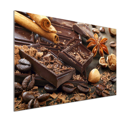 Spatplaat keuken Chocolade