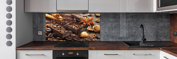 Spatplaat keuken Chocolade