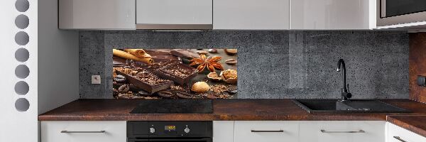 Spatplaat keuken Chocolade