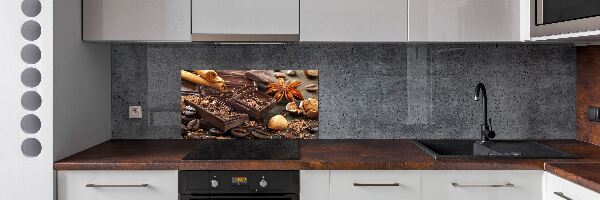 Spatplaat keuken Chocolade