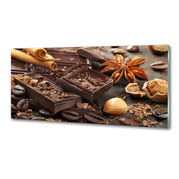 Spatplaat keuken Chocolade