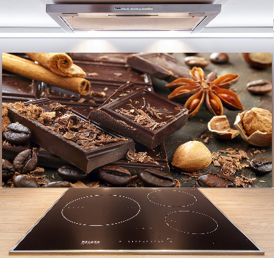 Spatplaat keuken Chocolade