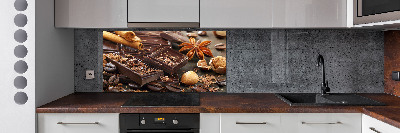 Spatplaat keuken Chocolade