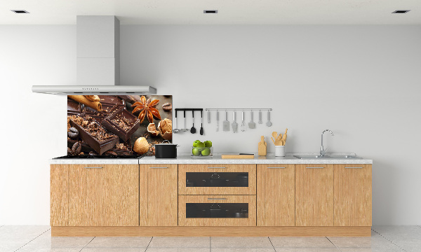 Spatplaat keuken Chocolade