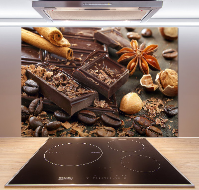 Spatplaat keuken Chocolade