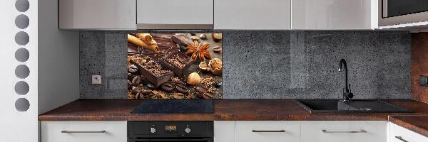 Spatplaat keuken Chocolade