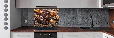 Spatplaat keuken Chocolade
