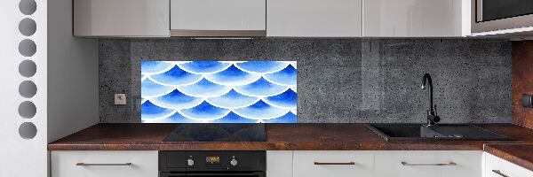 Spatscherm keuken Visschubben