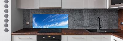 Achterwand keuken Blauwe lucht