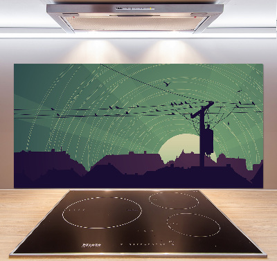 Keuken achterwand Vogelstad