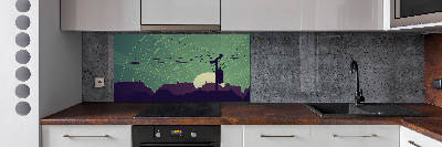Keuken achterwand Vogelstad