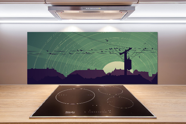 Keuken achterwand Vogelstad