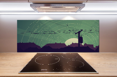 Keuken achterwand Vogelstad