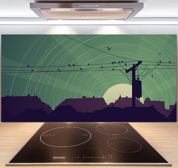 Keuken achterwand Vogelstad