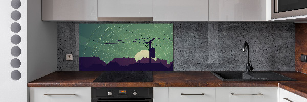 Keuken achterwand Vogelstad