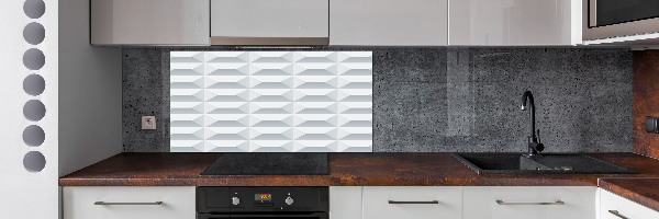Spatscherm keuken Geometrische achtergrond