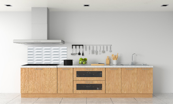 Spatscherm keuken Geometrische achtergrond