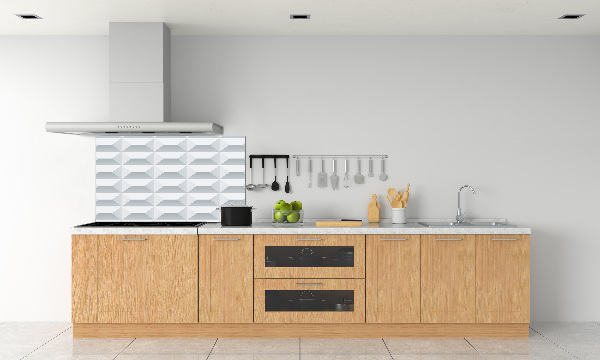 Spatscherm keuken Geometrische achtergrond