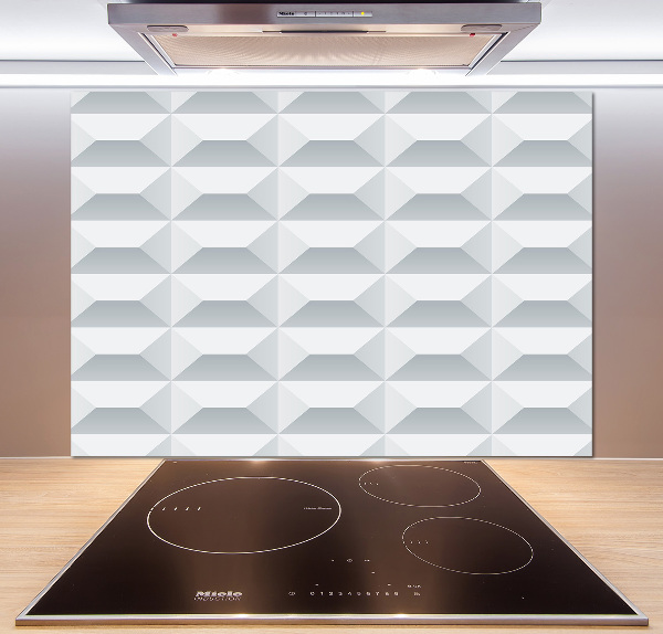 Spatscherm keuken Geometrische achtergrond
