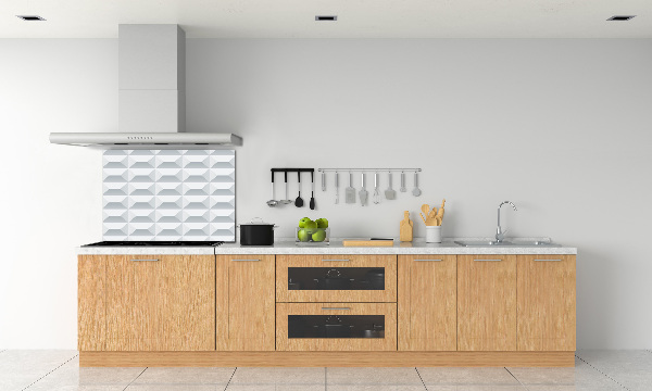 Spatscherm keuken Geometrische achtergrond