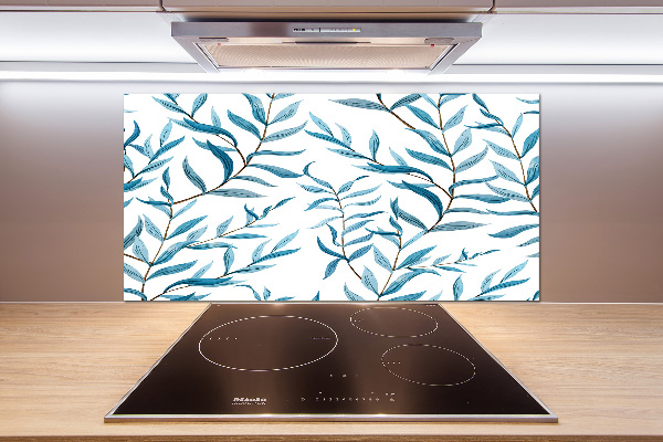 Spatscherm keuken Bladeren