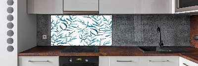 Spatscherm keuken Bladeren