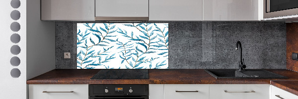 Spatscherm keuken Bladeren