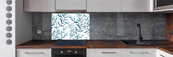 Spatscherm keuken Bladeren