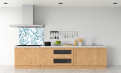 Spatscherm keuken Bladeren