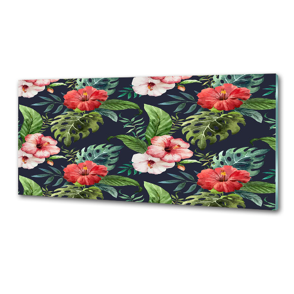 Keuken achterwand Tropische bloemen