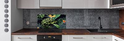 Achterwand keuken Tropische bloemen