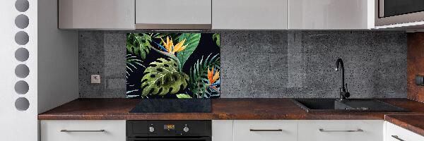 Achterwand keuken Tropische bloemen