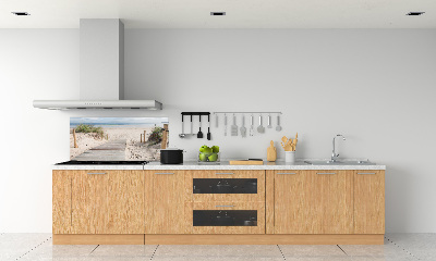 Glazen achterwand keuken Strand