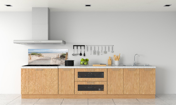 Glazen achterwand keuken Strand