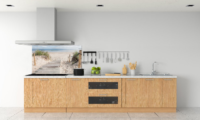 Glazen achterwand keuken Strand